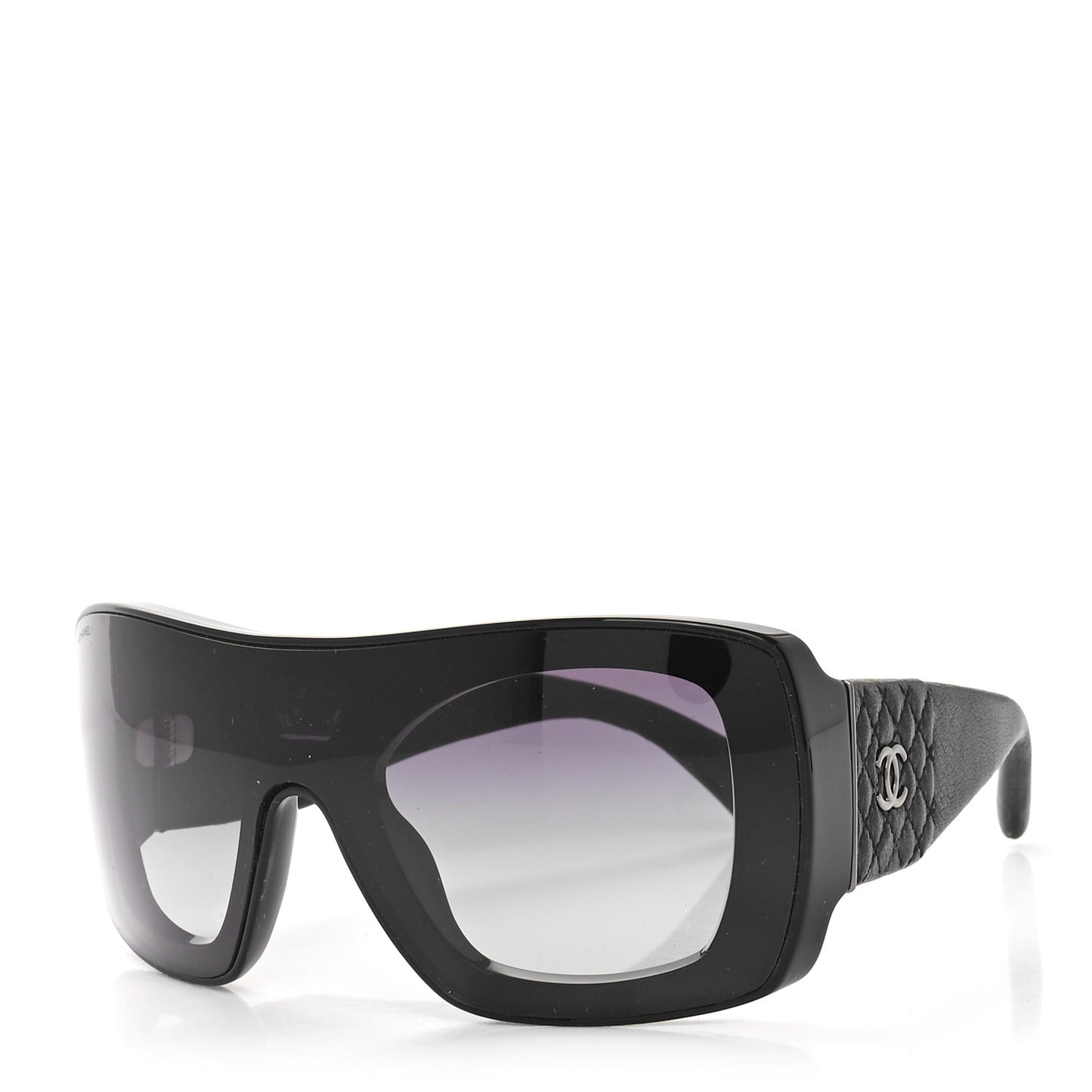 Lambskin Shield Quilted Sunglasses 71267 Black