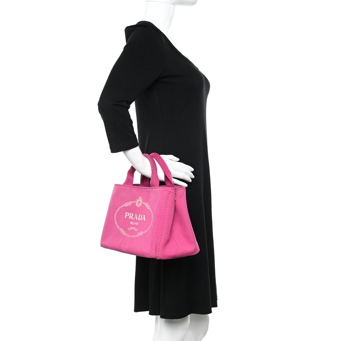 Canapa Small Logo Tote Fuxia