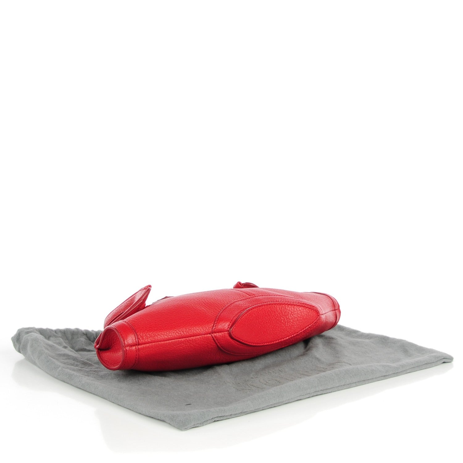 Alexander McQueen Calfskin De Manta Clutch Red 4 of 7