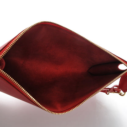 Louis Vuitton Epi Pochette Accessories 24 Castillan Red 6 of 6
