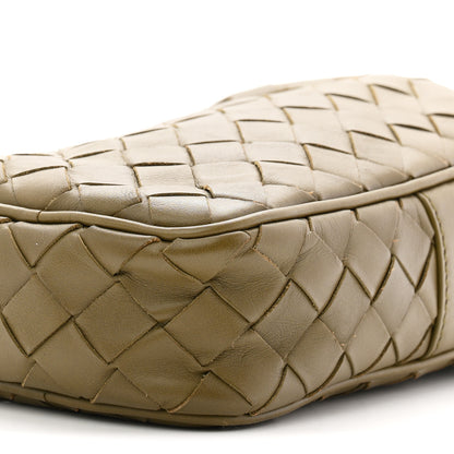 Bottega Veneta Calfskin Intrecciato Mini Cassette Phone Holder Crossbody Khaki 10 of 10