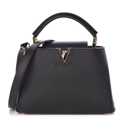 Louis Vuitton Taurillon Capucines BB Black 1 of 8