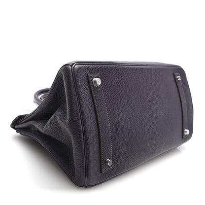 Hermes Taurillon Clemence JPG Birkin 42 Raisin 4 of 10