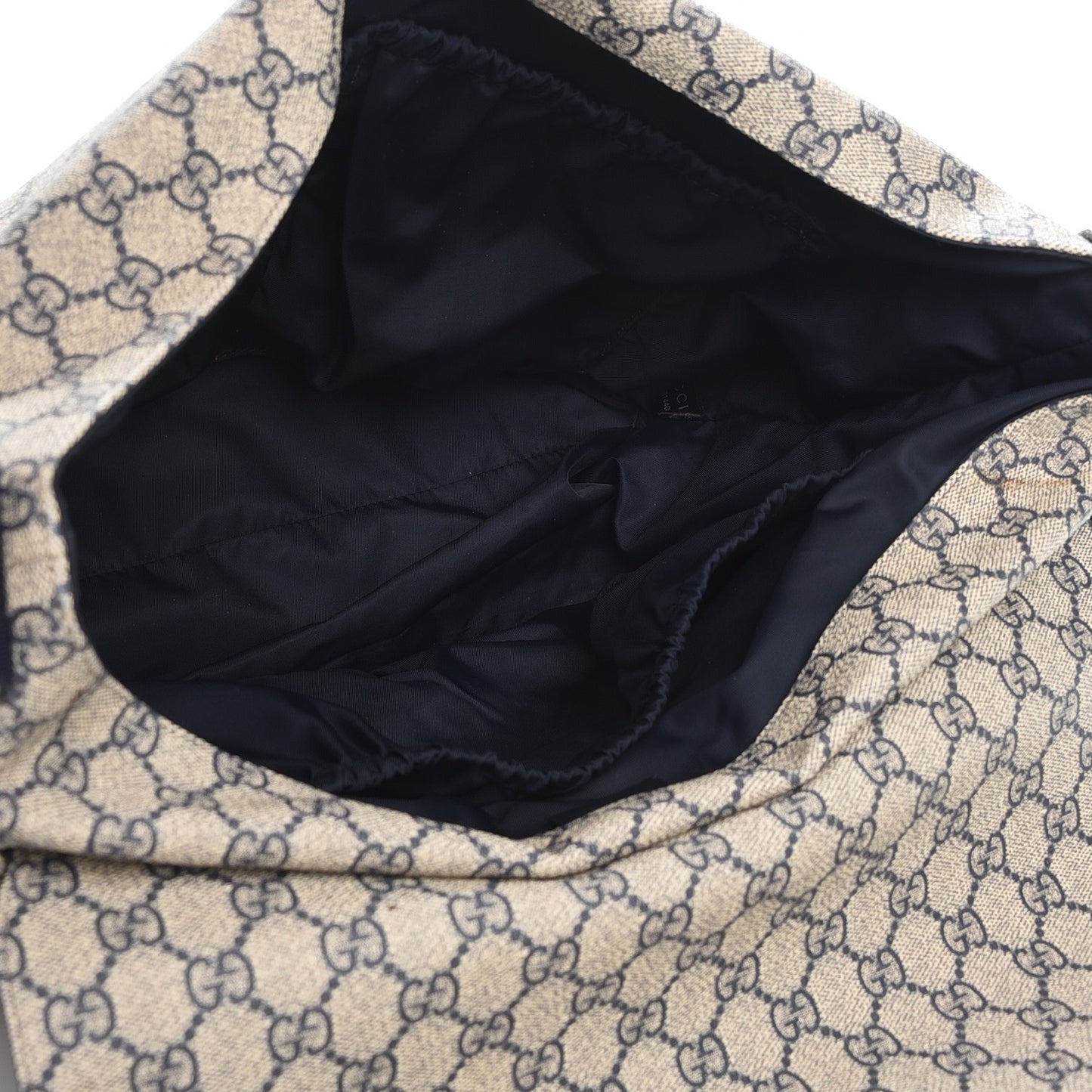 GG Plus Monogram Messenger Diaper Bag Navy