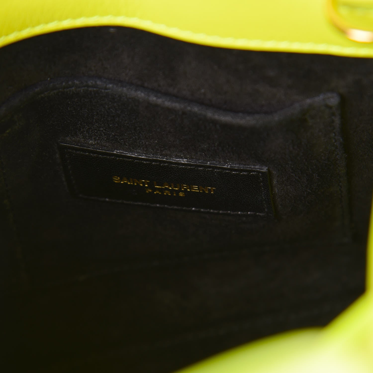 Saint Laurent Calfskin Nano Sac De Jour Neon Yellow 9 of 11