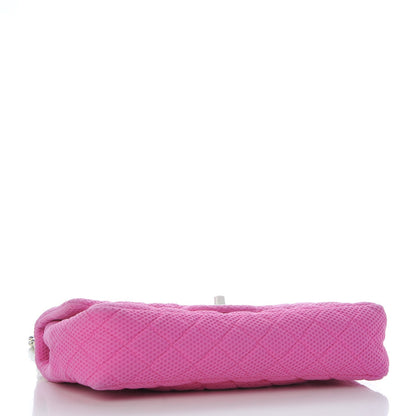Chanel Neoprene Quilted Medium Single Flap Pink 4 of 7