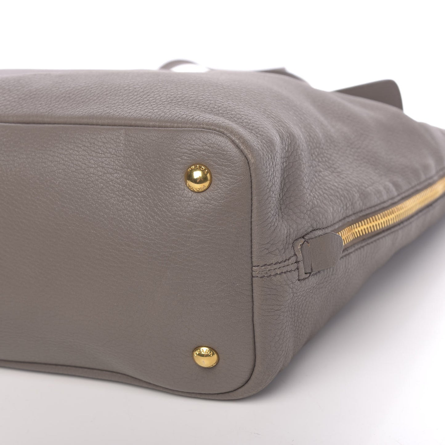 Cervo Deerskin Side Zip Tote Argilla