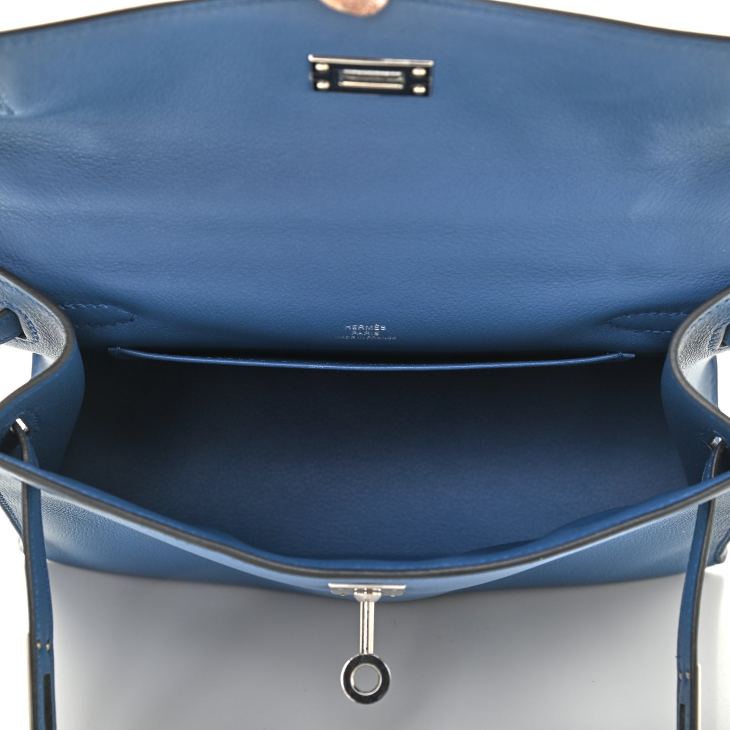 Swift Kelly Pochette Clutch Bleu Agate