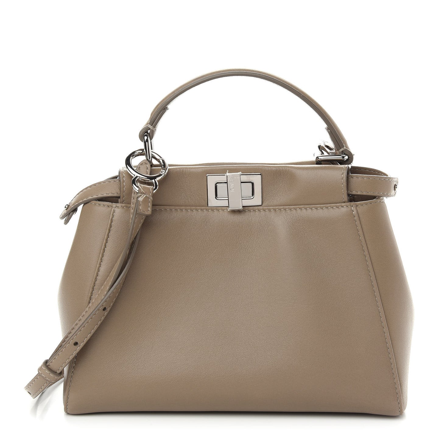 Nappa Mini Peekaboo Iconic Satchel Tortora