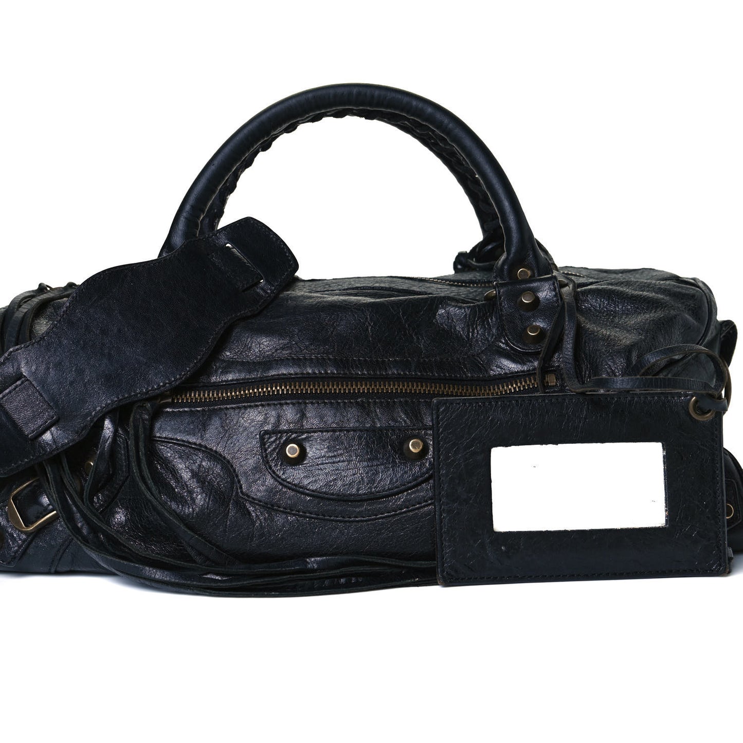 Agneau Classic Hardware Twiggy Black