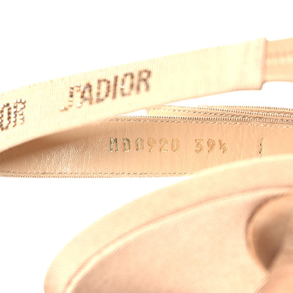 Christian Dior Mesh Grosgrain Crystal Constantine Embroidered J'Adior Slingback 100mm Pumps 39.5 Nude 9 of 10