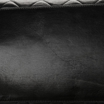 Chanel Lambskin Quilted Tote Black White 16 of 17