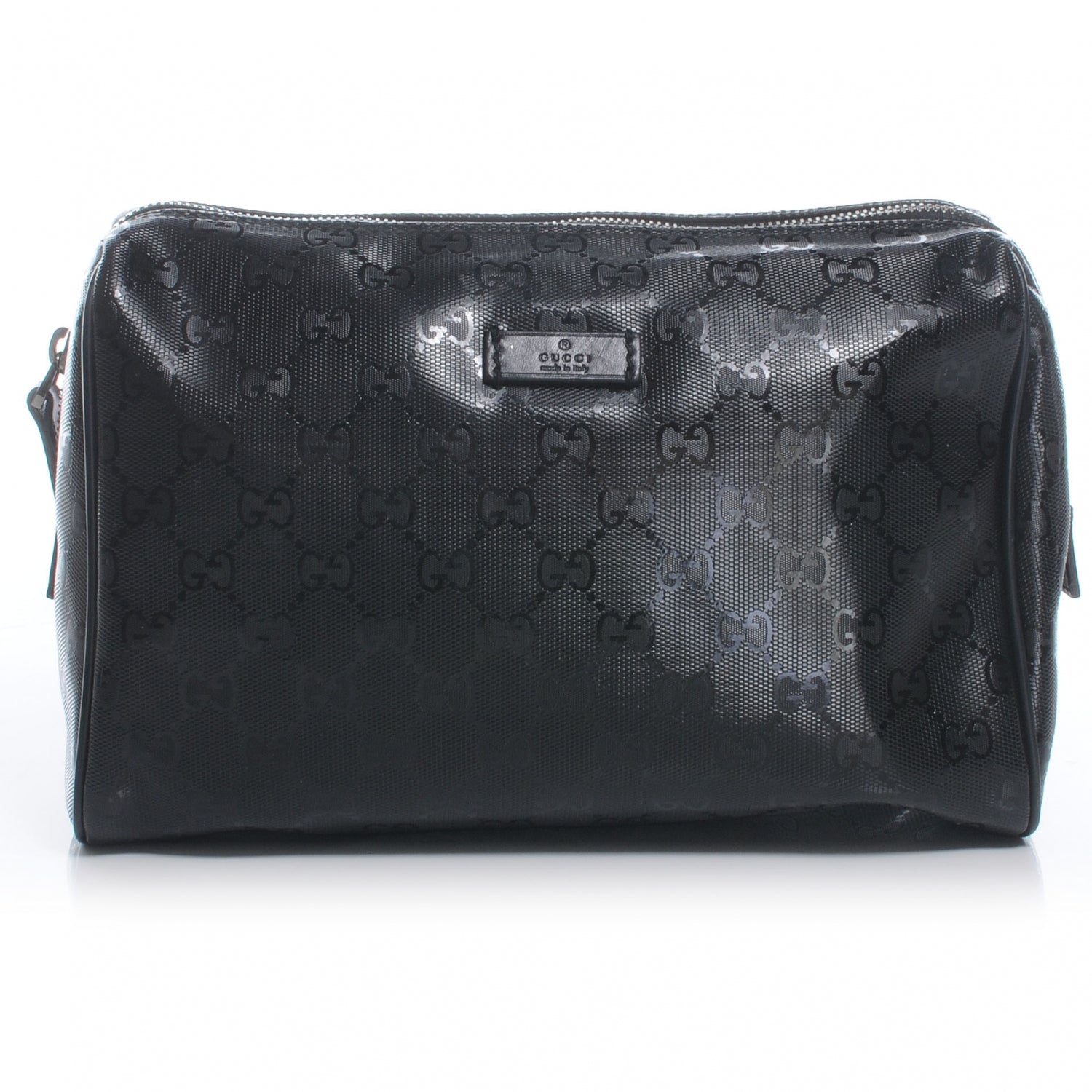 Gucci Guccissima Cosmetic Case Black 1 of 7
