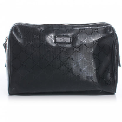 Gucci Guccissima Cosmetic Case Black 1 of 7