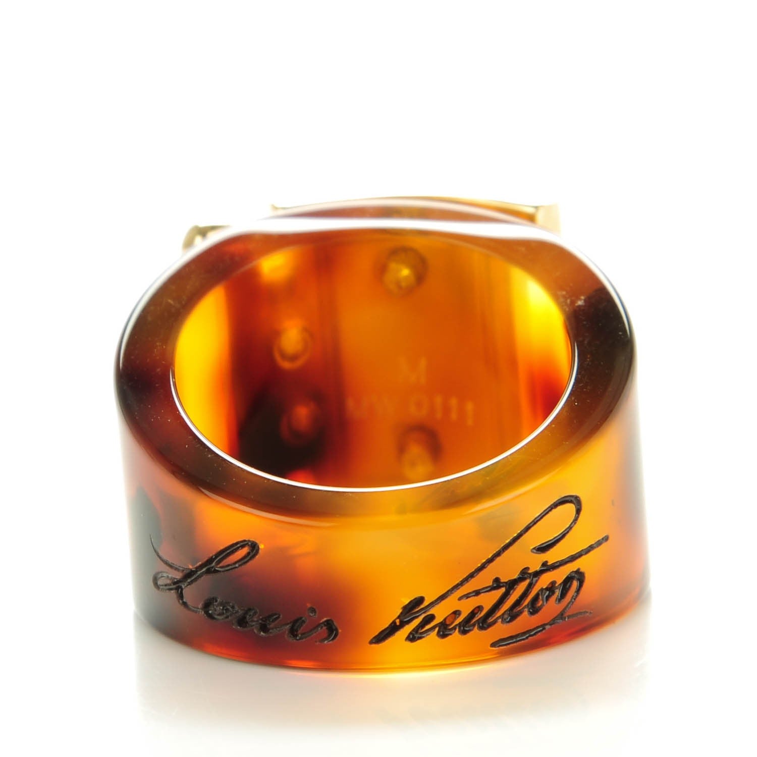 Louis Vuitton Lock Me Ring M Ecaille 3 of 6