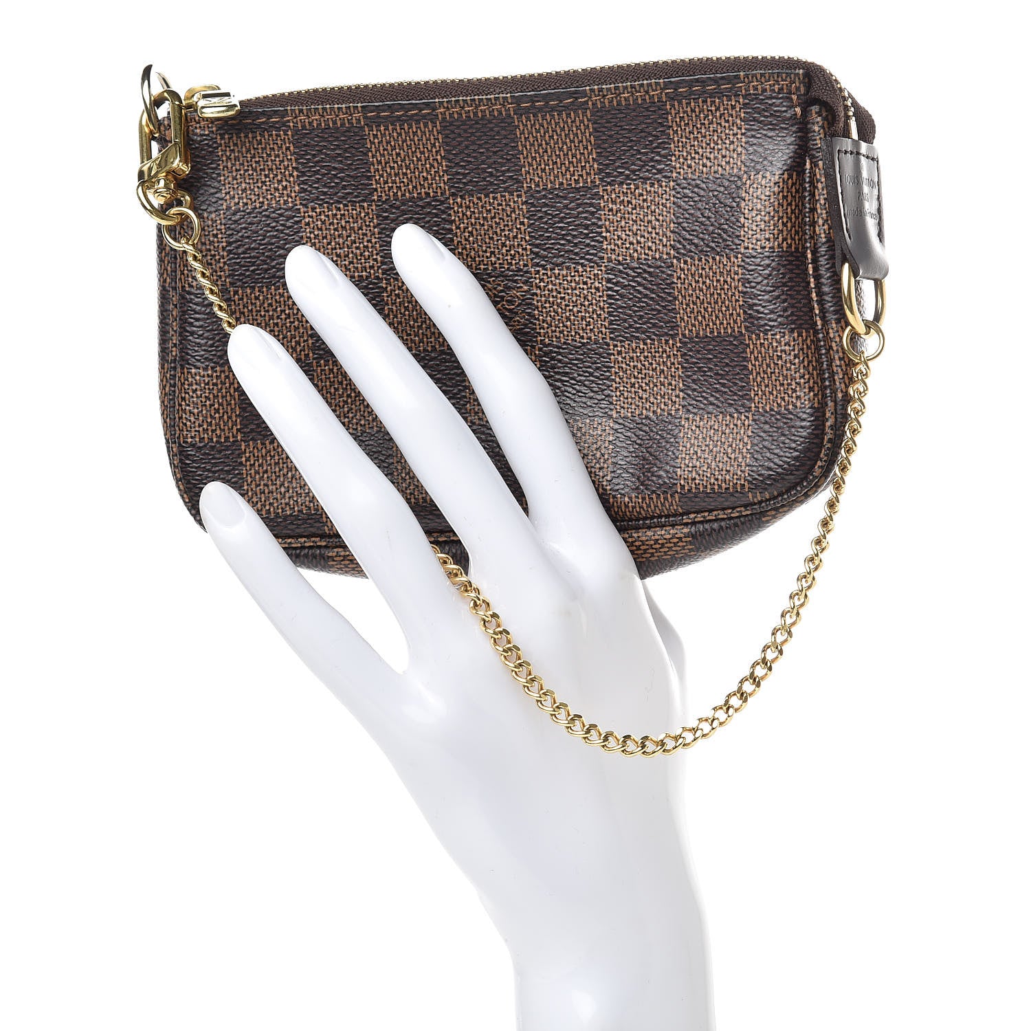 Louis Vuitton Damier Ebene Mini Pochette Accessories 2 of 7