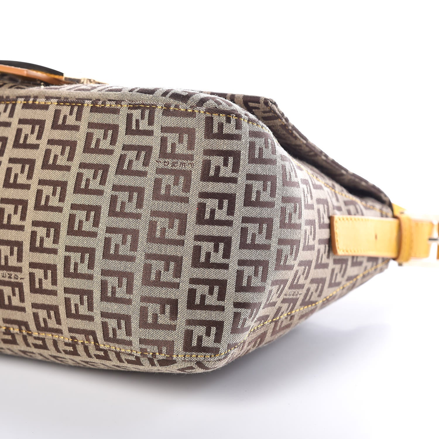 Fendi Zucchino Vitello Mama Baguette Mogano Panna Ocra 8 of 9