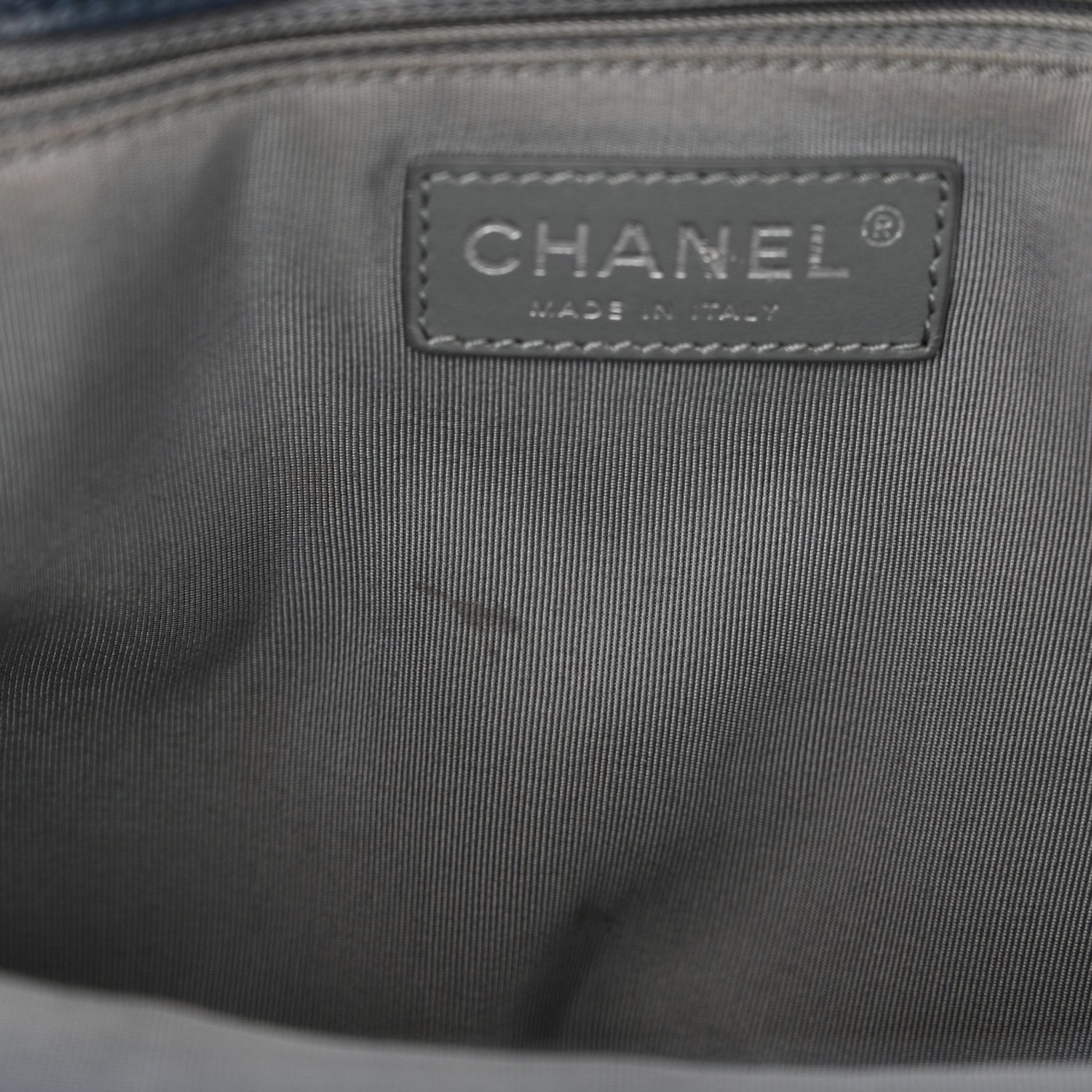 Chanel Calfskin Cerf Executive Shopper Tote Blue 12 of 17