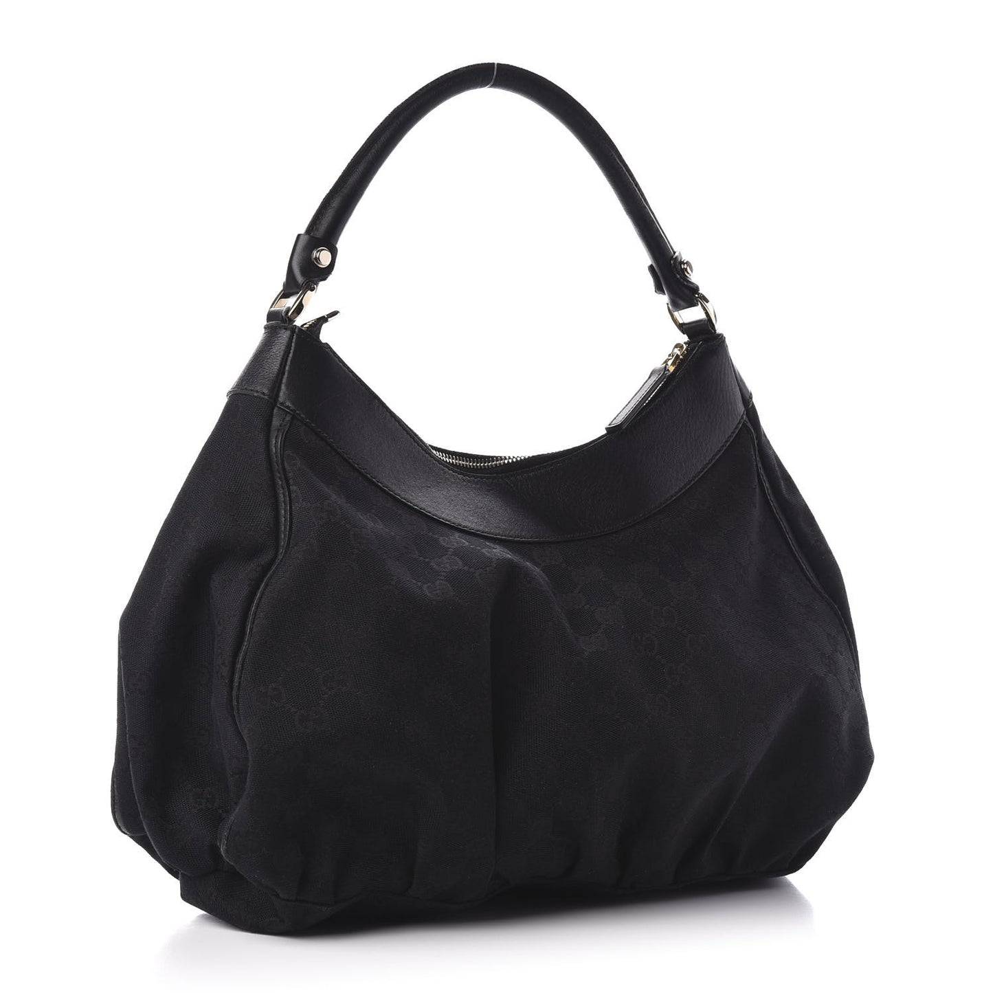 Monogram D Gold Ring Hobo Black