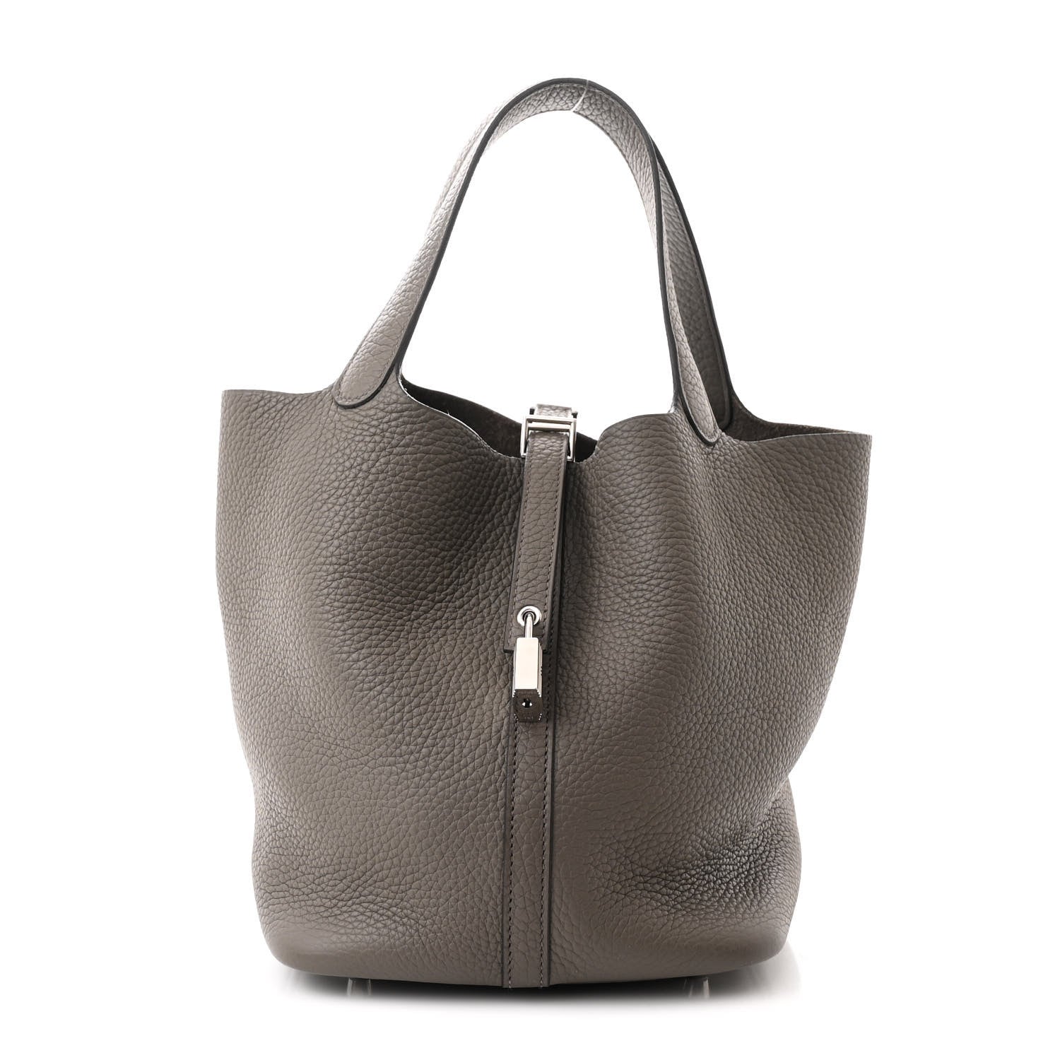 Hermes Taurillon Clemence Picotin Lock 22 MM Etain 1 of 10