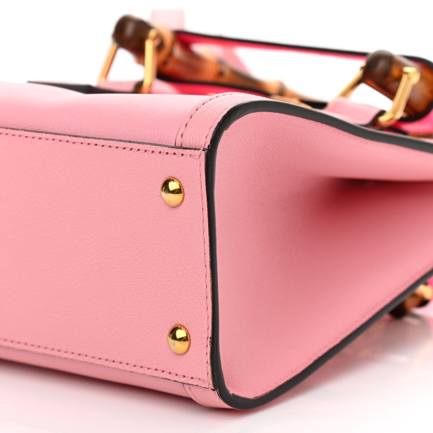 Wonka Grain Calfskin Mini Diana Tote Bag Wild Rose Fuxia Fluo