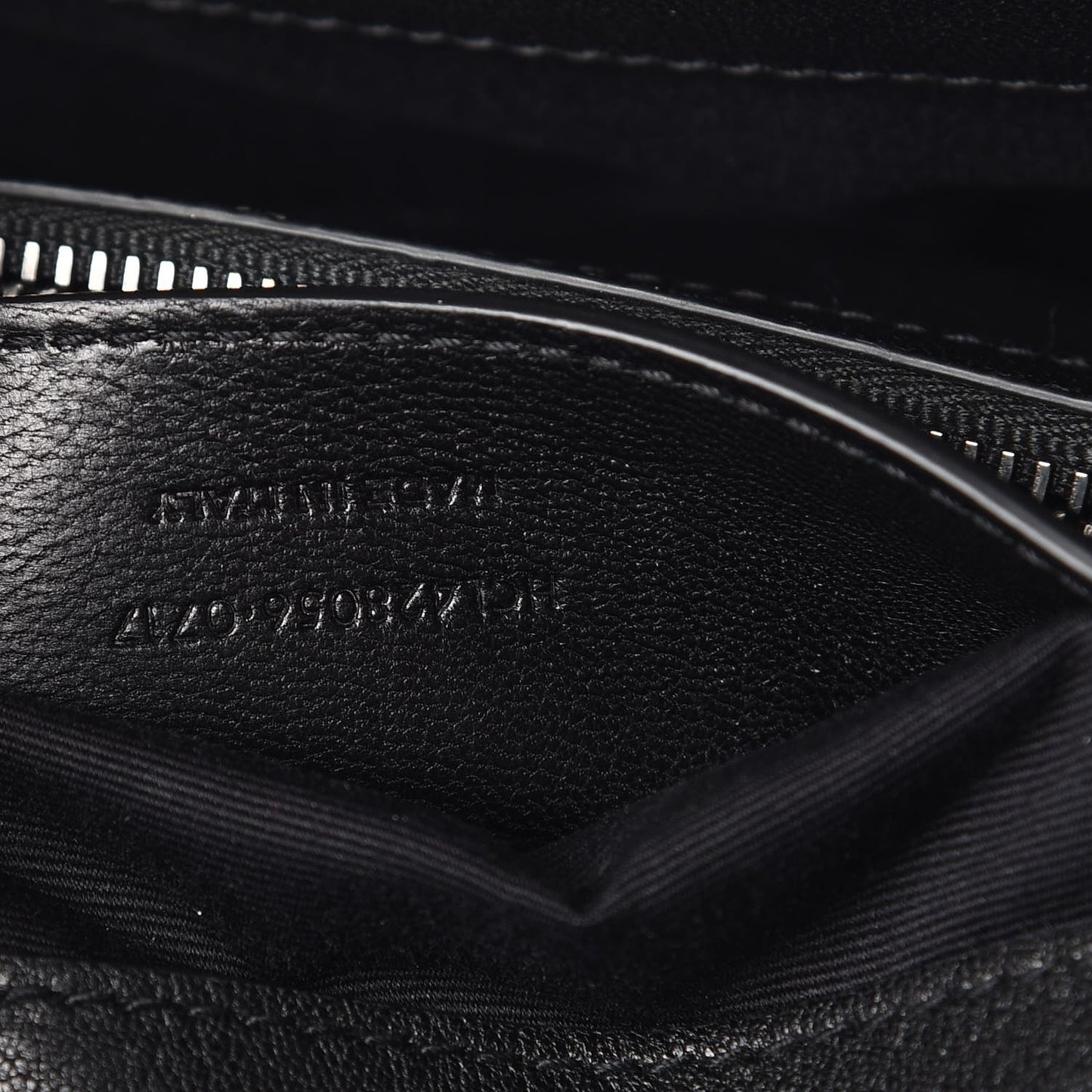 Sheepskin Matelasse Chevron Monogram Medium College Bag Black