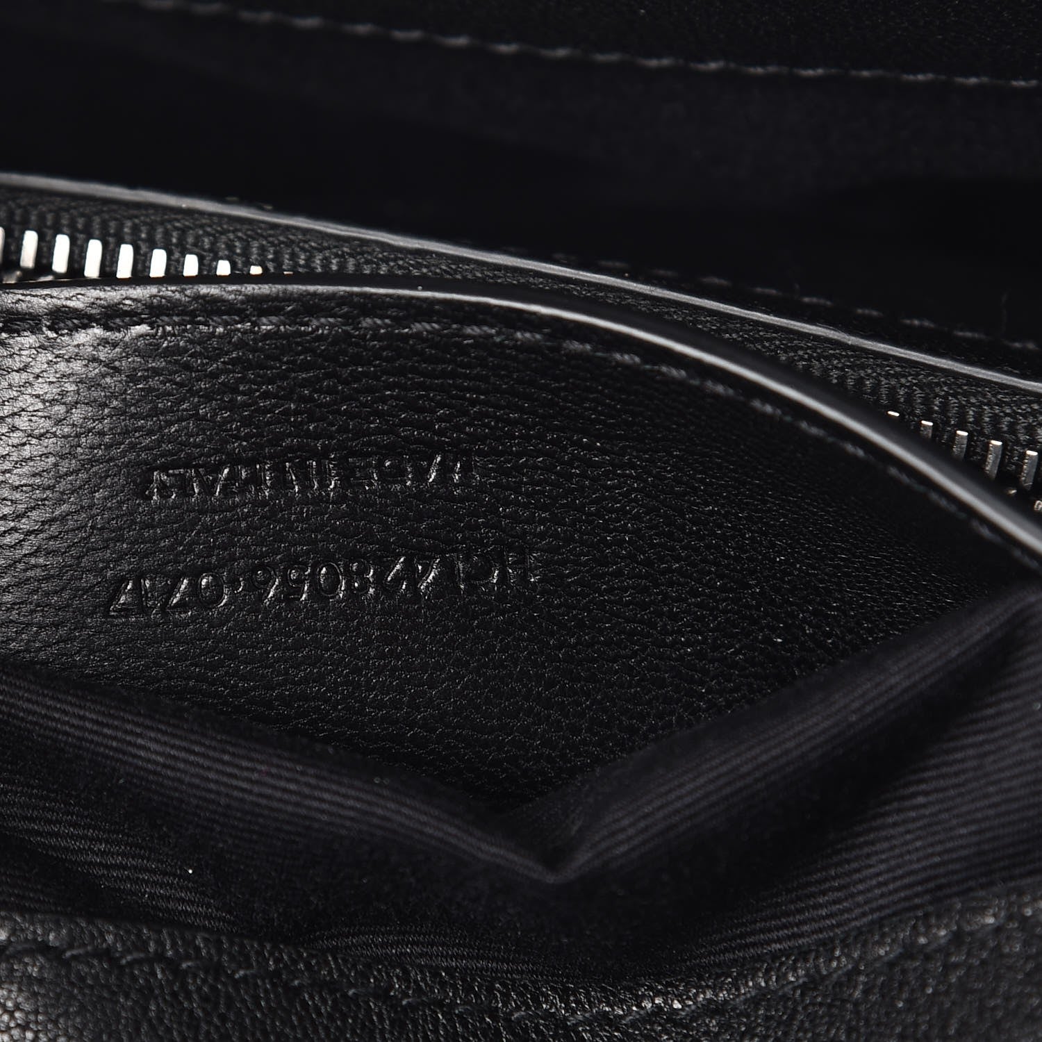 Saint Laurent Sheepskin Matelasse Chevron Monogram Medium College Bag Black 7 of 7