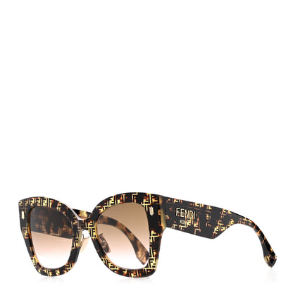 Fendi Acetate FF 53mm Sunglasses 0434/S Tortoise 1 of 8
