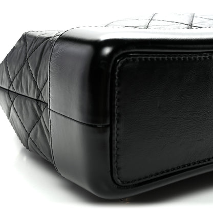 Chanel Aged Calfskin Quilted Small Gabrielle Backpack Black 9 of 10