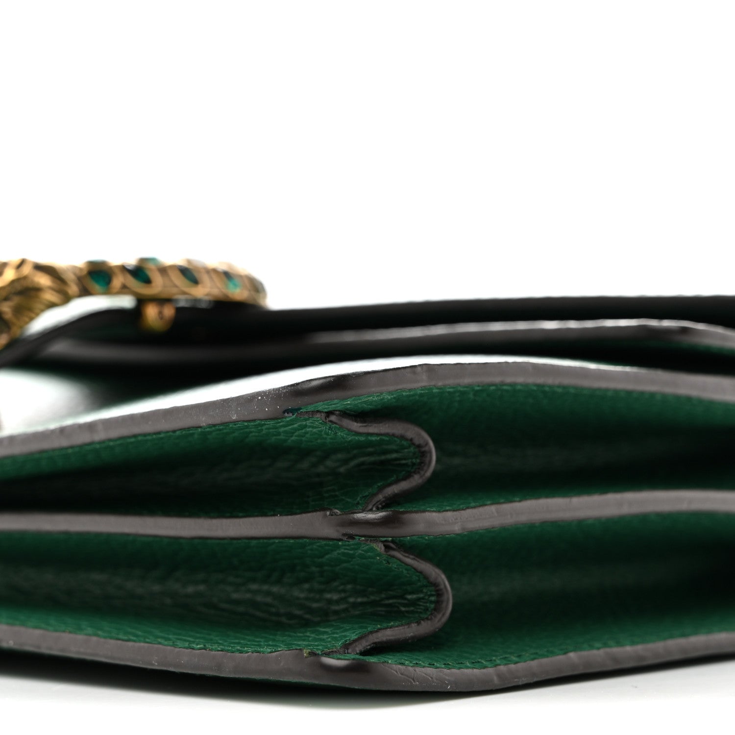 Gucci Dollar Calfskin Crystal Small Dionysus Shoulder Bag Emerald 10 of 10