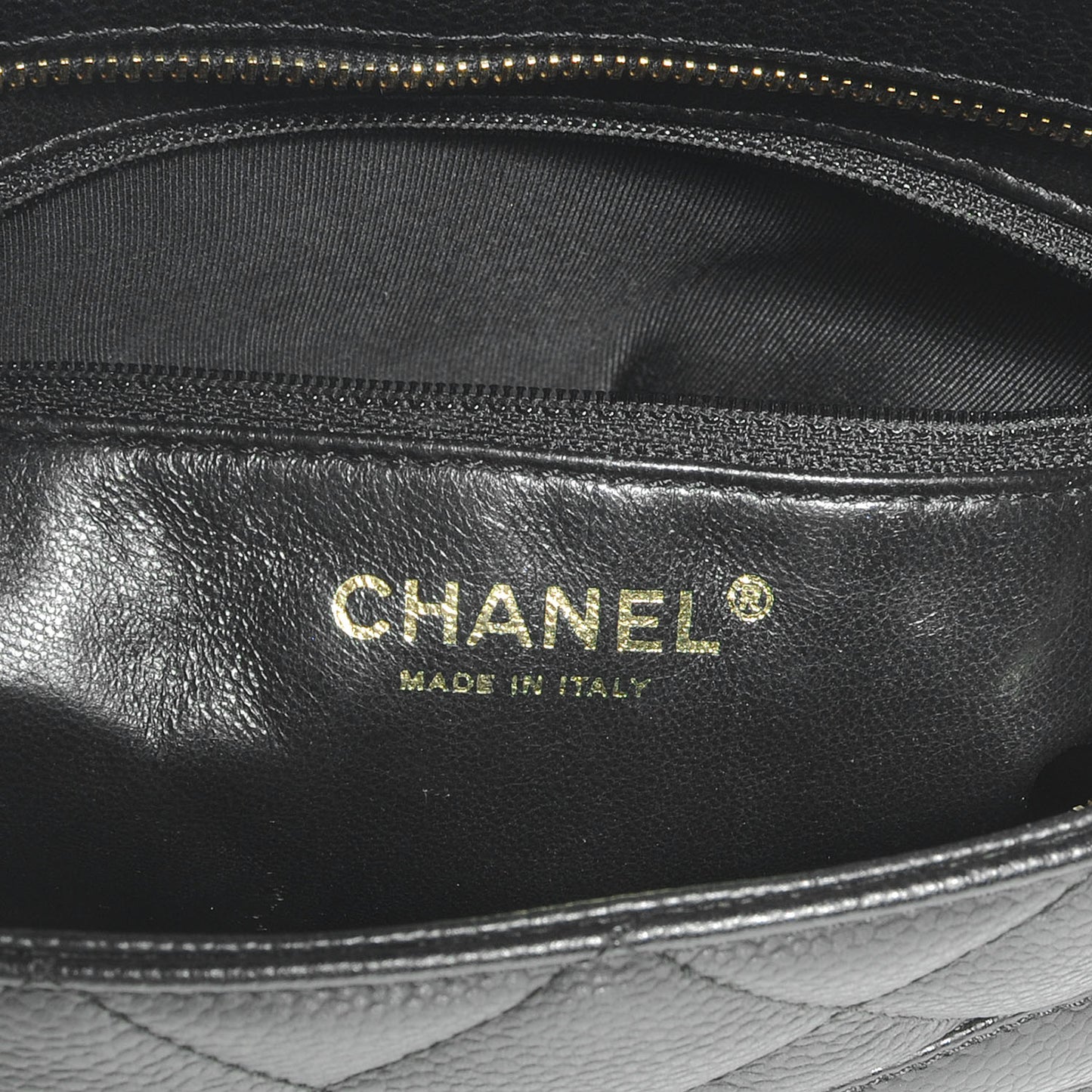 Caviar Medallion Tote Black