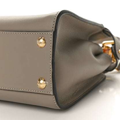 Fendi Vitello Seta Shiny Nappa Plexiglass Tortoise Mini Peekaboo Iconic Satchel Tortora 10 of 10