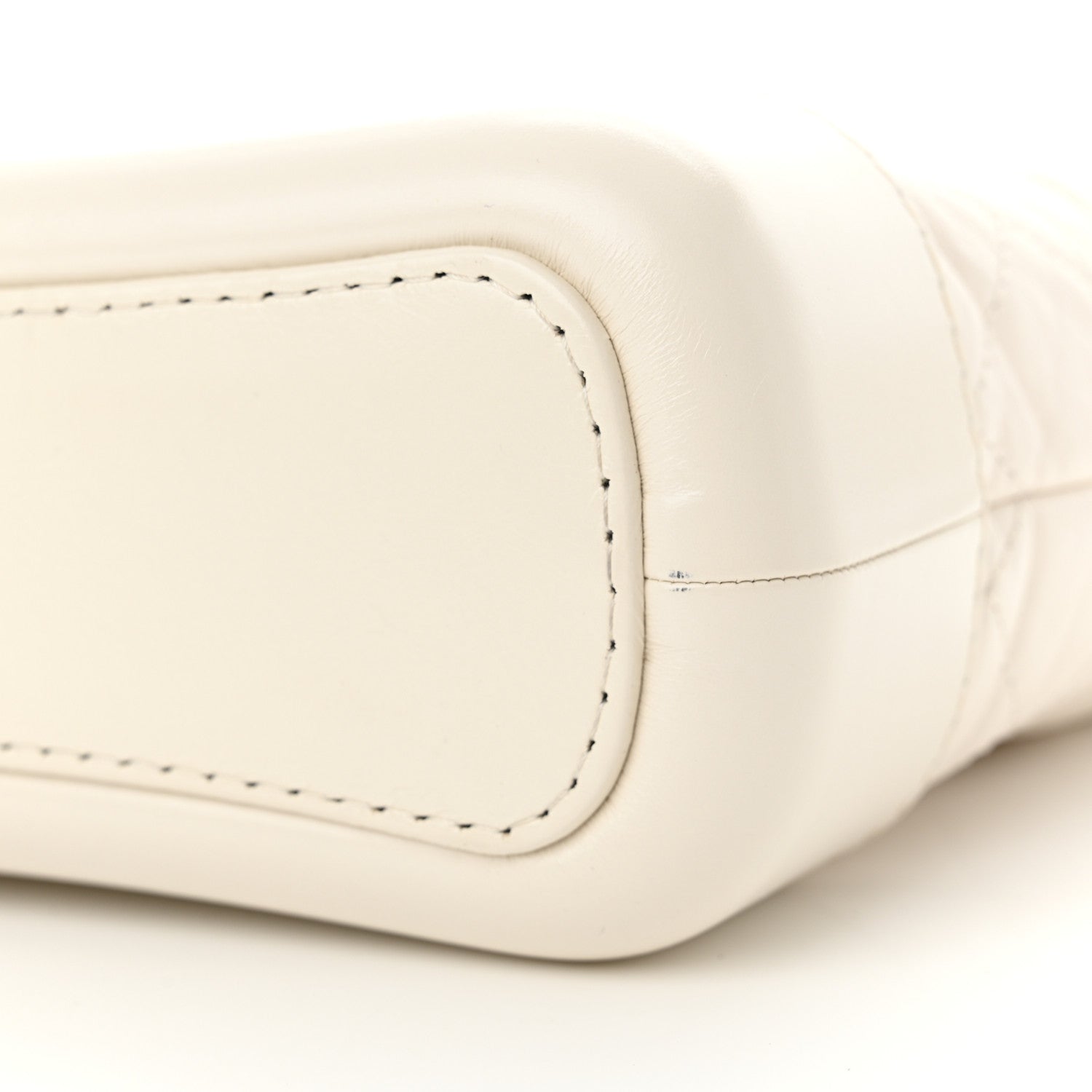 Chanel Aged Calfskin Quilted Small Gabrielle Hobo White 10 of 10