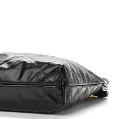 Chanel Shiny Calfskin Quilted Small Chanel 22 Black 11 of 11