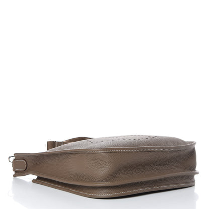 Hermes Taurillon Clemence Evelyne III PM Etoupe 4 of 10