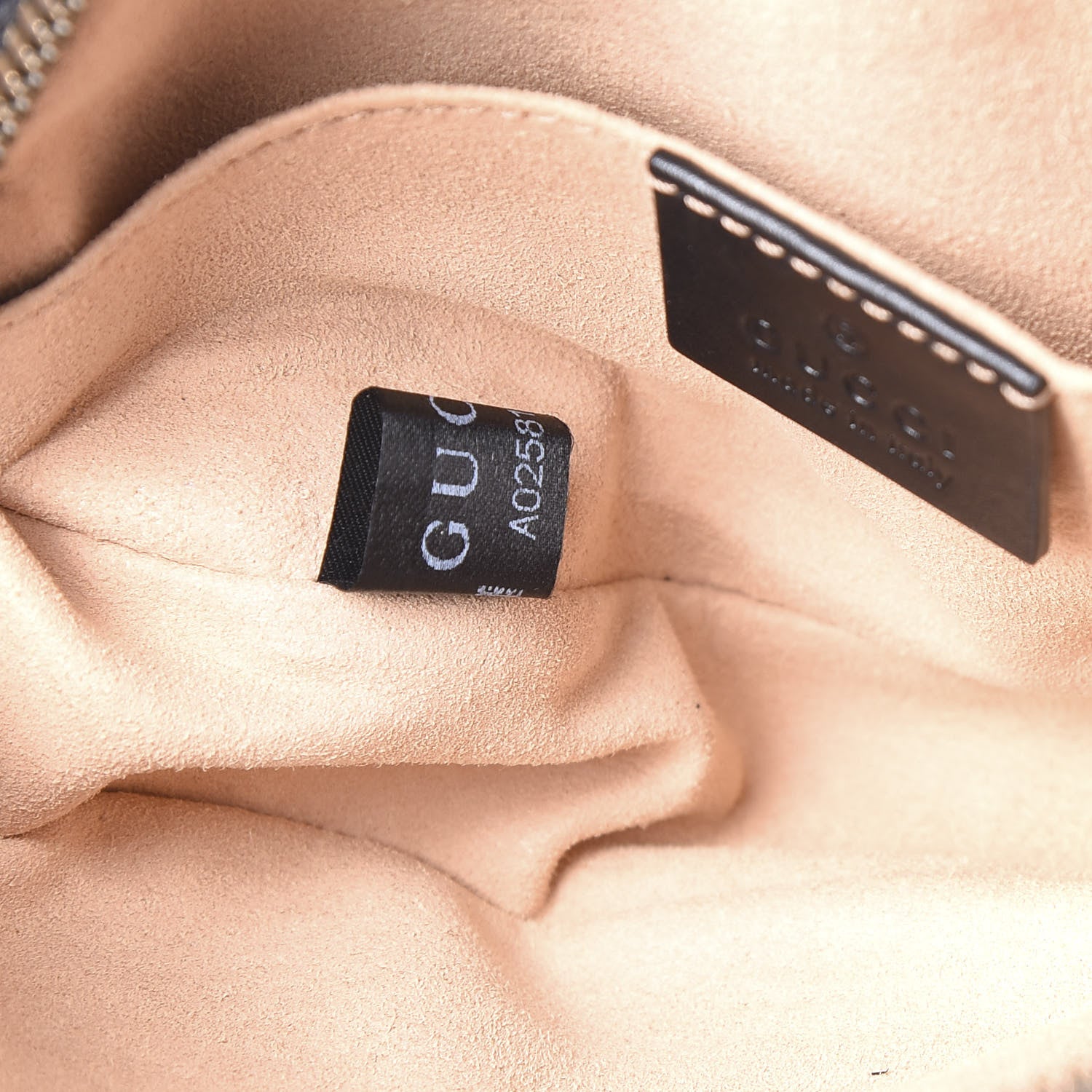 Gucci Calfskin Matelasse GG Marmont Belt Bag 95 38 Black 8 of 10