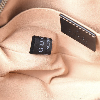 Gucci Calfskin Matelasse GG Marmont Belt Bag 95 38 Black 8 of 10