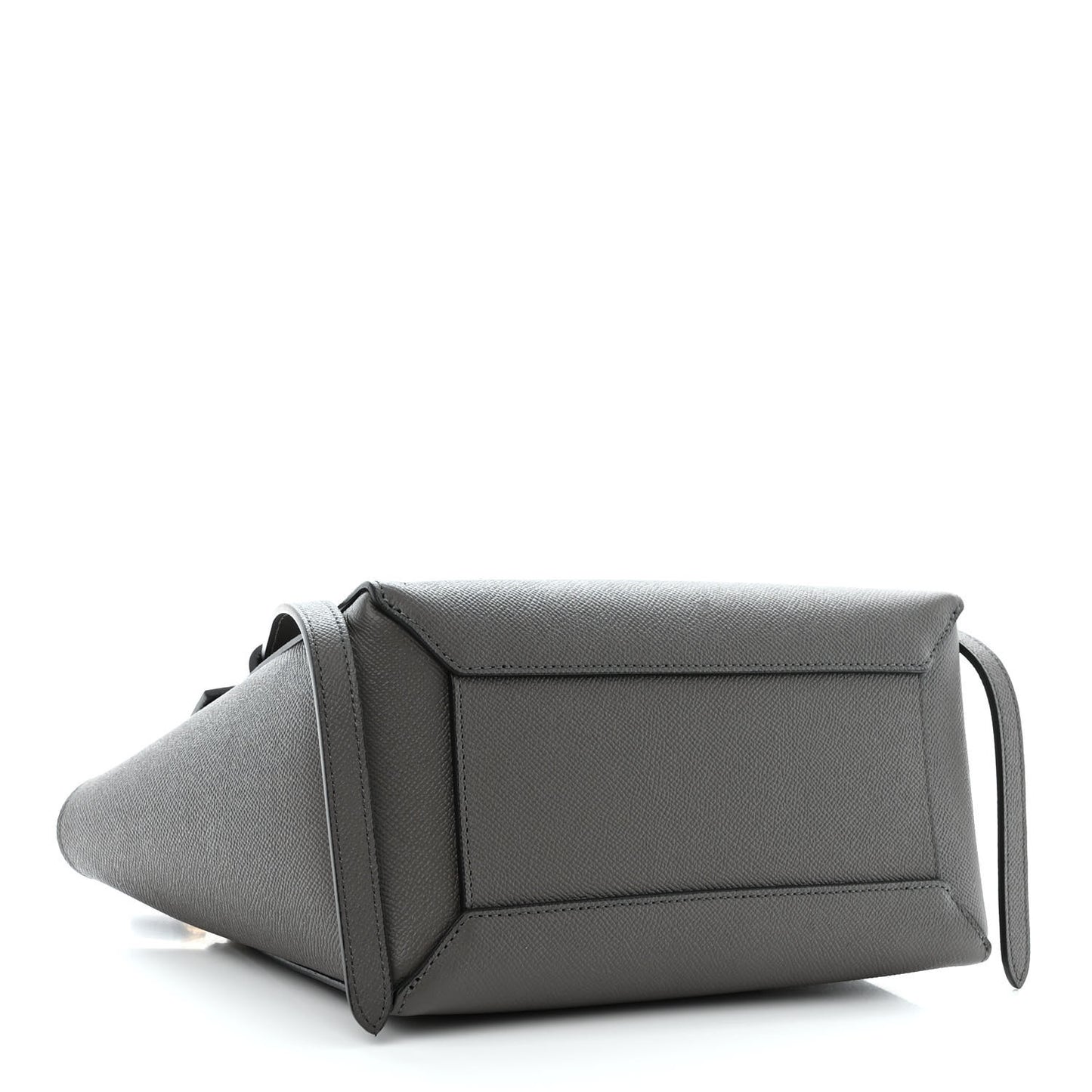 Grained Calfskin Micro Belt Bag Grey
