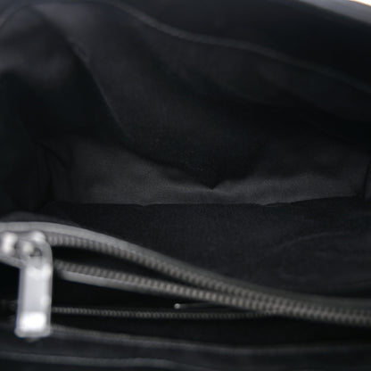 Saint Laurent Calfskin Y Quilted Monogram Monochrome Medium Loulou Chain Satchel Black 5 of 10