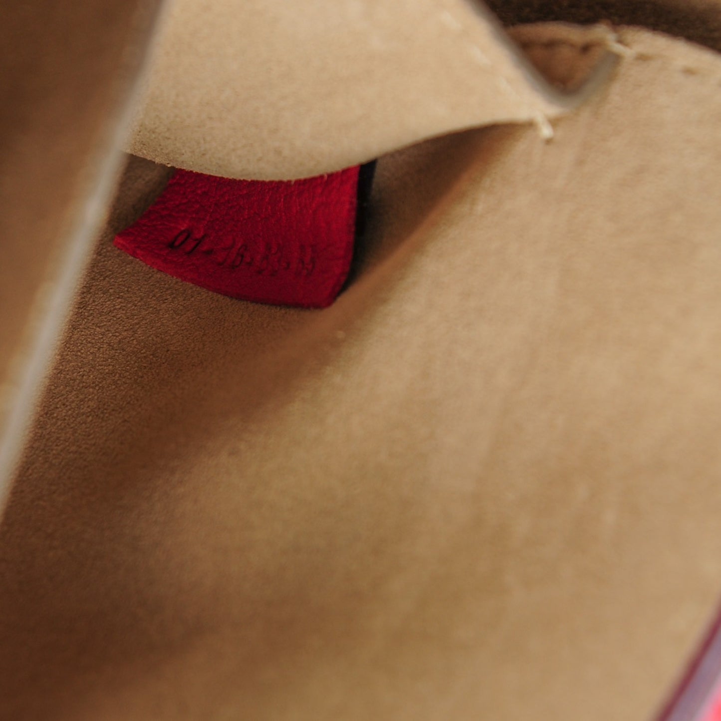 Grained Lambskin Mini Drew Shoulder Bag Plaid Red