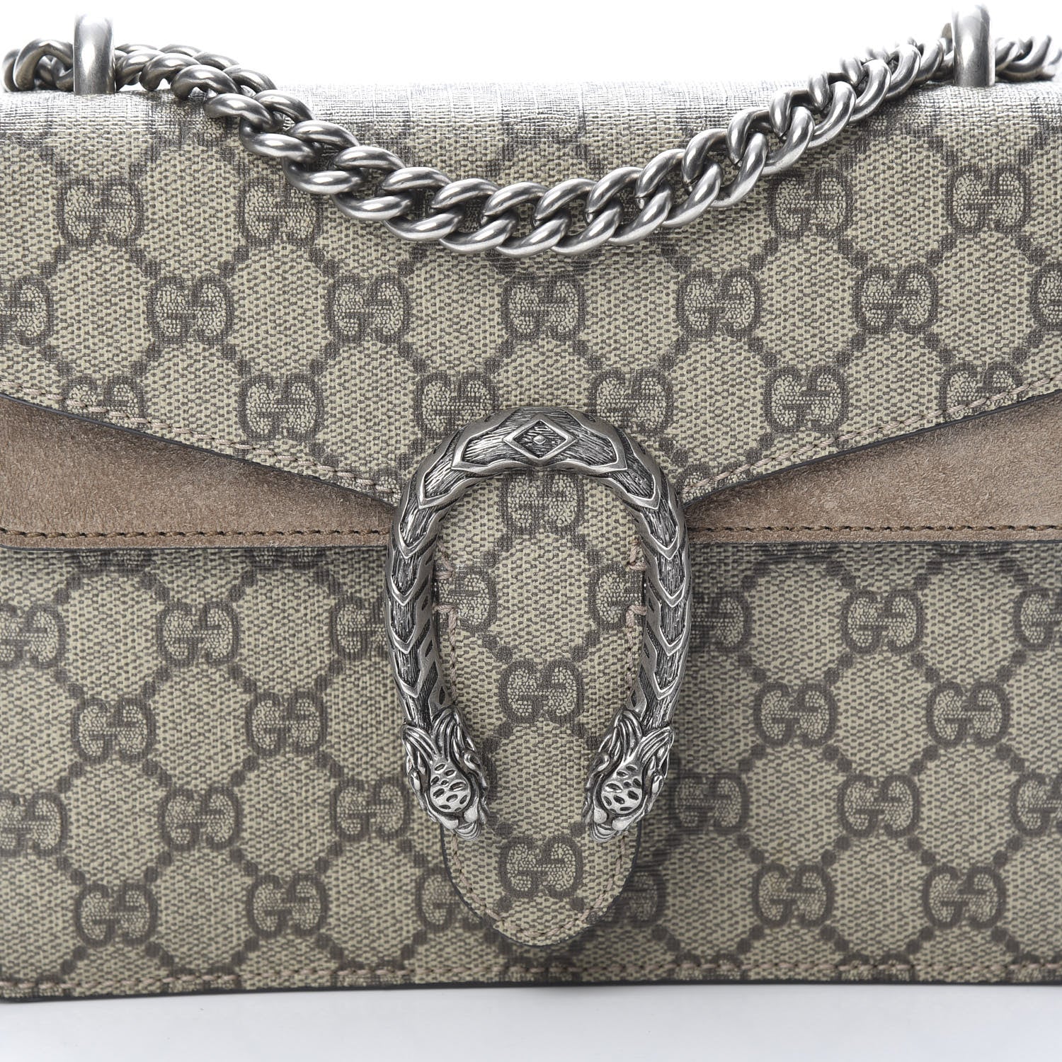 Gucci GG Supreme Monogram Mini Dionysus Shoulder Bag Taupe 8 of 12