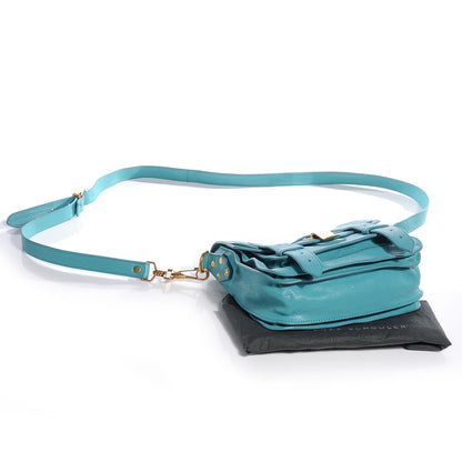 Proenza Schouler Leather PS1 Mini Pouch Messenger Bag Lagoon 4 of 11