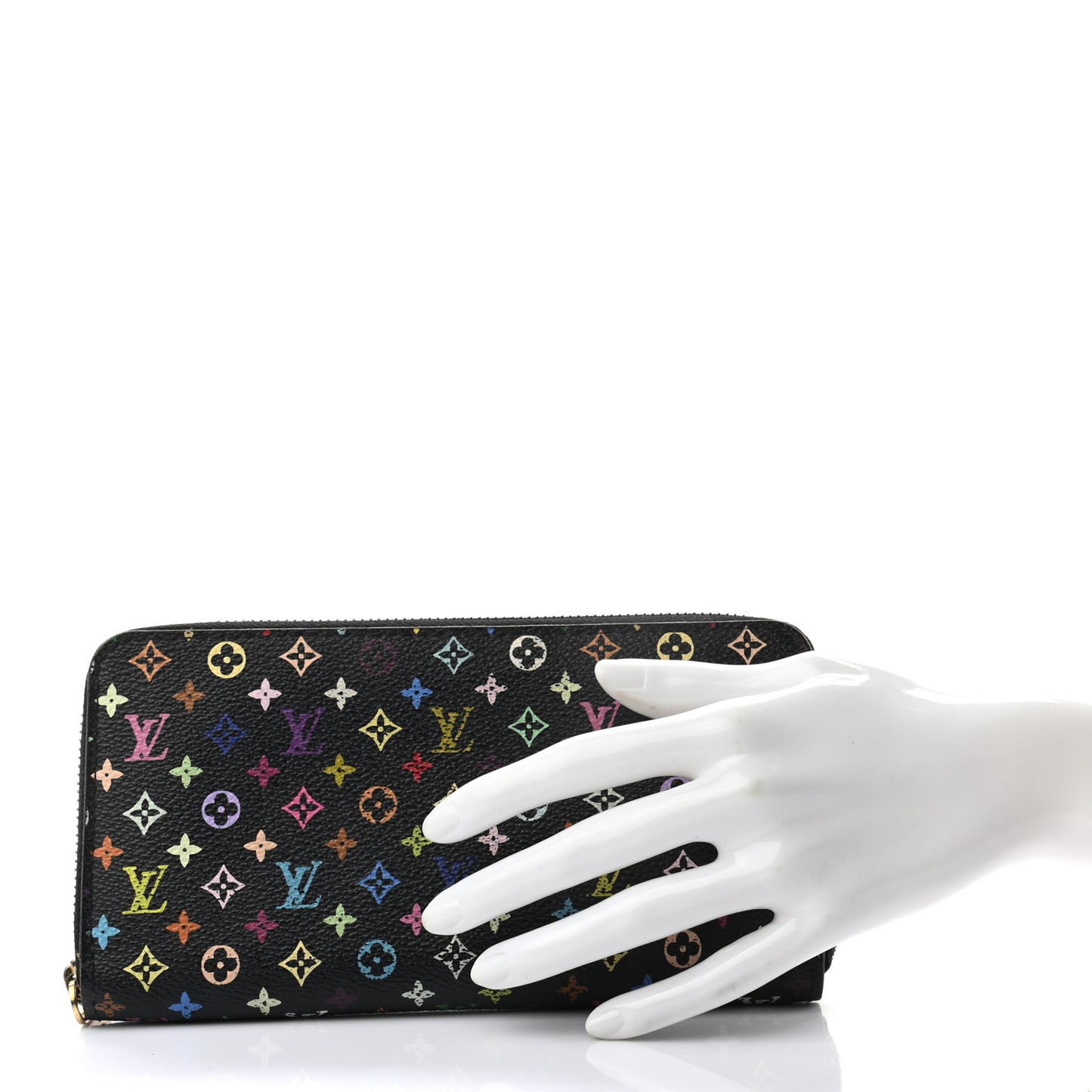 Monogram Multicolor Zippy Wallet Black