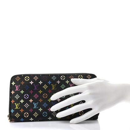 Louis Vuitton Monogram Multicolor Zippy Wallet Black 2 of 10