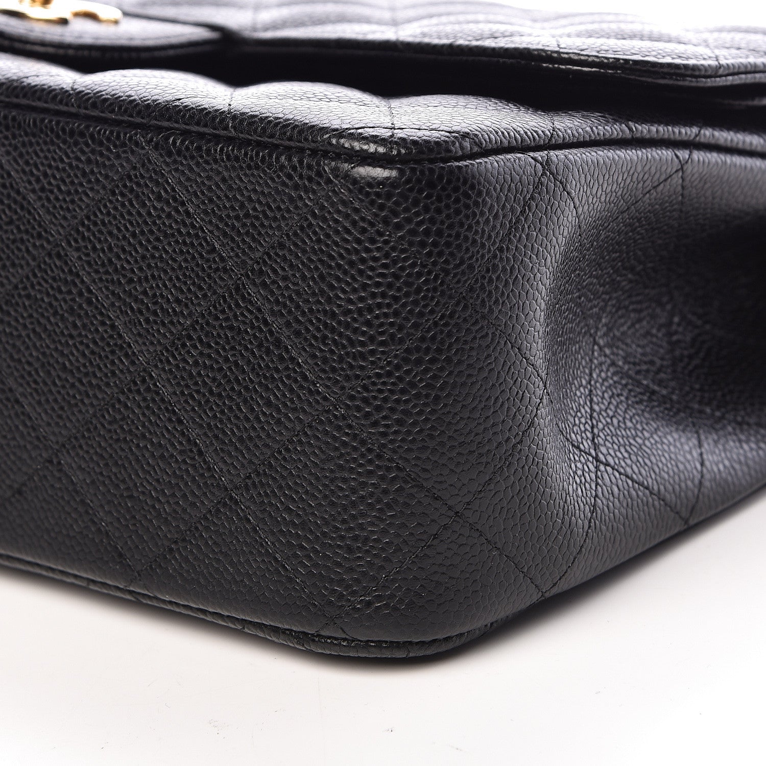 Chanel Caviar Quilted Jumbo Double Flap Black 9 of 10