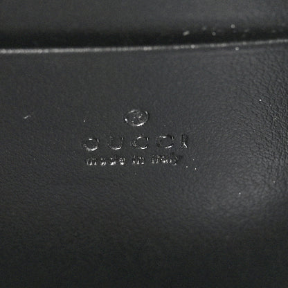 Gucci Calfskin Matelasse Aria GG Marmont Chain Wallet Black 7 of 11