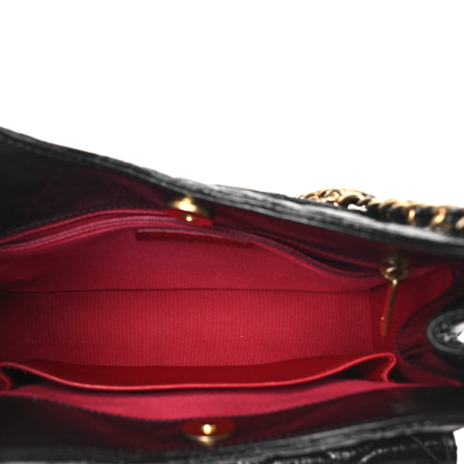 Chanel Shiny Crumpled Calfskin Quilted Wavy CC Hobo Black 5 of 10