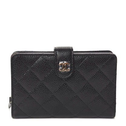 Chanel Caviar Quilted Zipped Pocket Wallet Black 1 of 8