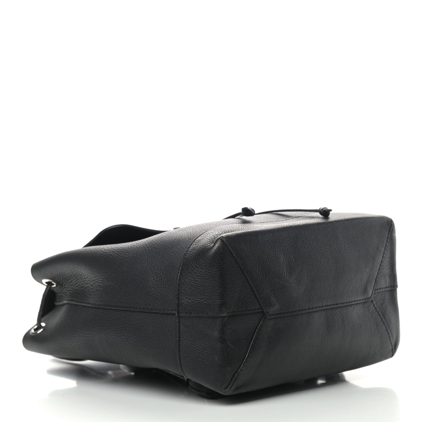 Calfskin Lockme Backpack Black