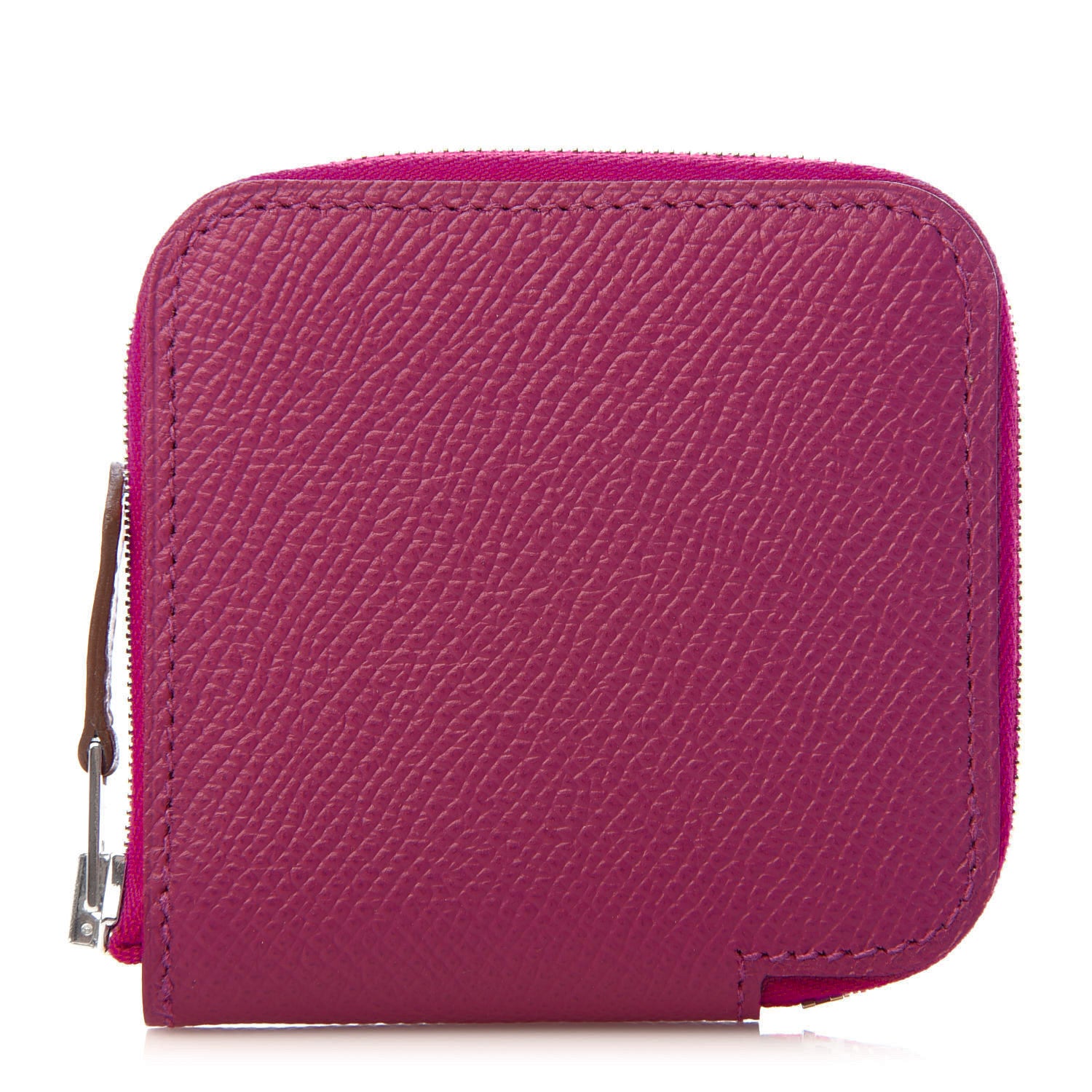 Hermes Epsom Silk'in Coin Purse Rose Pourpre 1 of 6